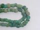 String Of Roman Green Coloured Glass Beads Circa 100 - 400 A.  D. Roman photo 2