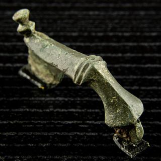 Ancient Roman Bow Type Brooch / Fibula - Authentic Artifact photo