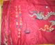Antique Rare Imperial Chinese Embroidered Silk Dragons Panel Banner Gold Threads Robes & Textiles photo 6