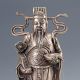 Chinese Collectable Silver Copper Hand Carved God Of Wealth Statues D1231 Other Antique Chinese Statues photo 1
