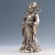 Chinese Collectable Silver Copper Hand Carved God Of Wealth Statues D1231 Other Antique Chinese Statues photo 3