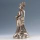 Chinese Collectable Silver Copper Hand Carved God Of Wealth Statues D1231 Other Antique Chinese Statues photo 4