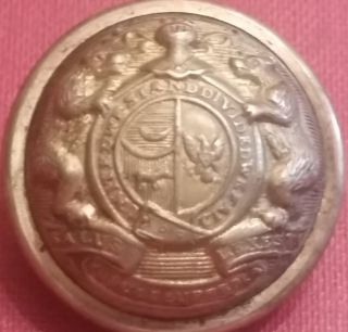 Confederate - Missouri State Seal Button - 22.  5mm - Waterbury Button - Civil War photo