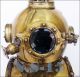 Antique Scuba Sca Divers Diving Helmet Us Navy Mark V Deep Sea Marine Divers Diving Helmets photo 3