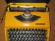 (ta) Adler Tippa Typewriter Orange/yellow Pop - Art Design Panton Era 70`s Typewriters photo 1