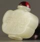 China Old Natural Hetian Jade Hand - Carved Statue Flower Pomegranate Snuff Bottle Snuff Bottles photo 2