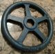 Vintage Large Cast Iron Industrial Valve Handle Wheel Gear Steampunk Art (x) Other Mercantile Antiques photo 1