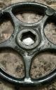 Vintage Large Cast Iron Industrial Valve Handle Wheel Gear Steampunk Art (z) Other Mercantile Antiques photo 1