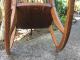 Gorgeous Handmade Amish Style Solid Oak Curved Back Rocking Chair Slated Rockers 1900-1950 photo 6