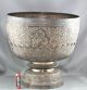 Magnificent Antique Sterling Silver Bowl & Stand Made In Thailand Circa 1890s Bowls photo 1