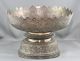 Magnificent Antique Sterling Silver Bowl & Stand Made In Thailand Circa 1890s Bowls photo 2