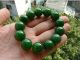 China Natural Men Spinach Green Kunlun Jade Bead Bracelets,  Gift Box Necklaces & Pendants photo 1