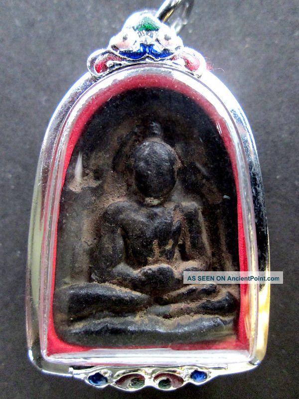 Thai Amulet Phra Somgor Black Kru Baan Sesthi Kamphaengphet Province Amulets photo