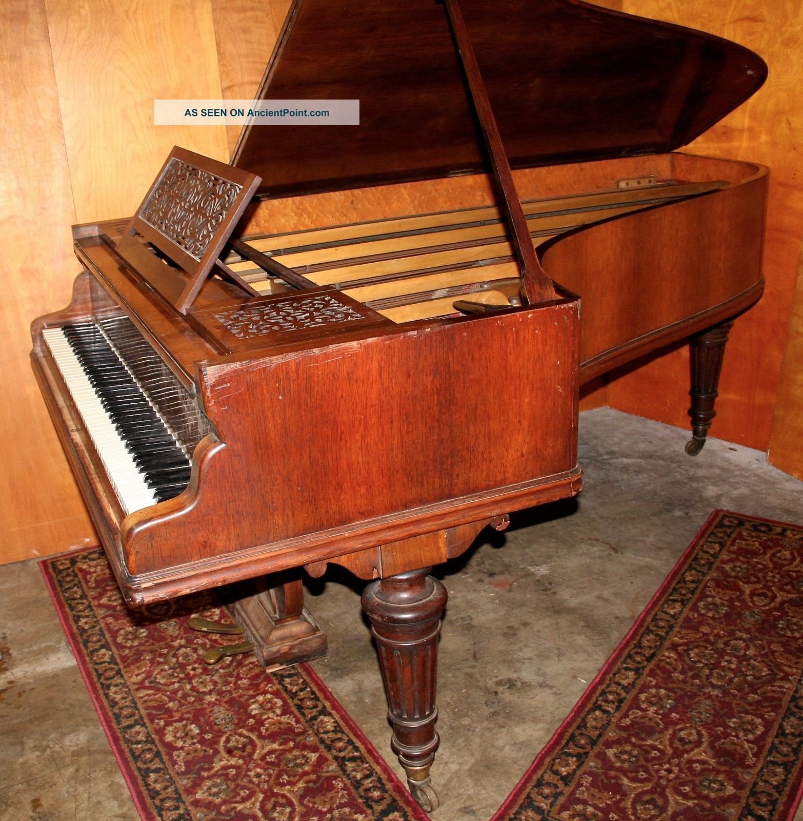 1893 Erard 7 ' Semiconcert Grand Piano Paris Liszt Steinway Era Keyboard photo