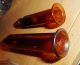 Antique Blown Amber Medical Syringes - Possible Veterinary.  Privy Dug. Other Medical Antiques photo 1