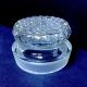 Antique Bubble Flower Ground Glass Apothecary Jar Stopper Lid Only Vtg Candy Bottles & Jars photo 6