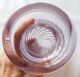 Antique Lavender Glass Swirl Point Ground Lid Candy Jar 10” Tall Bottles & Jars photo 4
