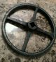 Vintage Large Cast Iron Industrial Valve Handle Wheel Gear Steampunk Art (b) Other Mercantile Antiques photo 1
