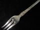 Silverplated Pickle Fork - Pat.  1902 - R.  Wallace - Floral Pattern Flatware & Silverware photo 4