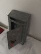 Vintage Old Galvanised Letterbox Industrial.  With Key Garden photo 3
