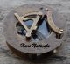 Solid Brass Pocket Gift Compass Ship Compass - West London Sundial Compass - Compasses photo 1