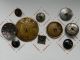 10 Antique Brass & White Metal Buttons With Cut Steel Embellisment. Buttons photo 10