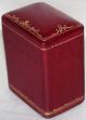 Vintage Red Leather With Gilt Tooling Card Box Italian Other Antique Decorative Arts photo 2