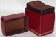 Vintage Red Leather With Gilt Tooling Card Box Italian Other Antique Decorative Arts photo 3
