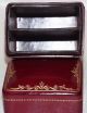 Vintage Red Leather With Gilt Tooling Card Box Italian Other Antique Decorative Arts photo 4
