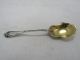 Vintage Towle Rustic Sterling Silver Berry Spoon With Gold Wash Bowl 1895 Flatware & Silverware photo 1