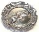 19th C.  European 900 Silver Pierced Repousse Ring Tray - Water Nymph W/ Dolphins Coin Silver (.900) photo 1
