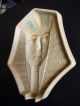 Art Deco Egyptian Girl Ceramic Wall Mask Face Plaque Czechoslovakia C1930 Art Deco photo 2