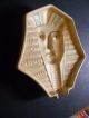 Art Deco Egyptian Girl Ceramic Wall Mask Face Plaque Czechoslovakia C1930 Art Deco photo 3
