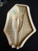 Art Deco Egyptian Girl Ceramic Wall Mask Face Plaque Czechoslovakia C1930 Art Deco photo 4