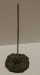 Vtg - Receipt / Ticket Holder Spike - Cast Iron - Usa Other Mercantile Antiques photo 2