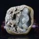 100 Natural Hetian Jade Hand - Carved God Of Longevity Statues C744 Buddha photo 10