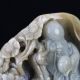 100 Natural Hetian Jade Hand - Carved God Of Longevity Statues C744 Buddha photo 1