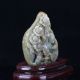 100 Natural Hetian Jade Hand - Carved God Of Longevity Statues C744 Buddha photo 5