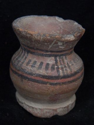 Ancient Teracotta Painted Pot Indus Valley 2500 Bc Pt15059 photo