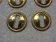 12 Round Stamped Brass Key Hole Drawer Escutcheons With Pins Escutcheons & Key Hole Covers photo 1