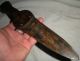 Antique C1850s–1880s Plains Native American Indian Beaver Tail Knife Dagger Vafo Native American photo 3