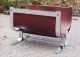 Alessandro Albrizzi Leather Chrome Fireplace Log Holder Hearth Ware photo 3