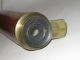 Antique Wood & Brass Single Draw Telescope Other Antique Science Equip photo 4