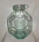 Antique Thick Green Aquamarine Glass Octagon Apothecary Candy Drug Store Jar Bottles & Jars photo 1
