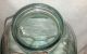 Antique Thick Green Aquamarine Glass Octagon Apothecary Candy Drug Store Jar Bottles & Jars photo 7