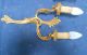 Antique French Bronze Elegant Wall Light Lamp Sconces Chandeliers, Fixtures, Sconces photo 1