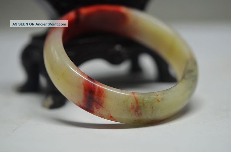 Delicate Chinese Old Jade Skillfully Carving Bracelet Fs33 Bracelets photo