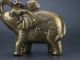 Chinese Brass Hand Carved Elephant & Ruyi Statue Z343 Elephants photo 2