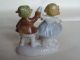 1930s Germany Vintage Porcelain Figurine Dancing Boy & Girl Figurines photo 3