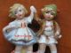 1930s Germany Vintage Porcelain Figurine Dancing Boy & Girl Figurines photo 6